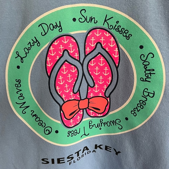 Womens SIESTA KEY Short Sleeve TEE Cotton T-Shirt Size SMALL - Picture 2 of 8